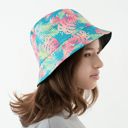 GALANTE Панама подростковая, р.56, 100% полиэстер, листья, ВЛ25-07