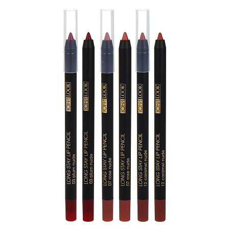 ЮНИLOOK Карандаш устойчивый для создания контура губ, 1,6 гр, 3 тона