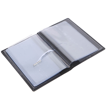 Визитница-картхолдер тм ЮL на 10 карт с удерживающей резинкой, ПВХ, 10,4х7см, 6 дизайнов