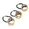 Резинка с металлическим декором "кольцо" ЮНИLOOK, 5 см, текстиль, металл, 3 дизайна