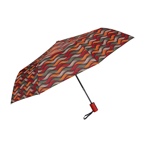 Зонт универсальный, полуавтомат, металл, пластик, полиэстер, 55см, 8 спиц, 4 цвета, 3213A