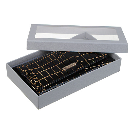 ЮL Кенсия Кошелек женский для купюр, карт и монет с фермуаром, полиуретан, 18,5х10х3,5 см, 2 цвета, КЖ24-16