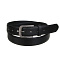 ЮL Ремень мужской, ПУ, металл, 120/130х3,3см, черный, РМ24-03