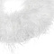 Бант-резинка "перья" ЮНИLOOK 12 см, белый, текстиль