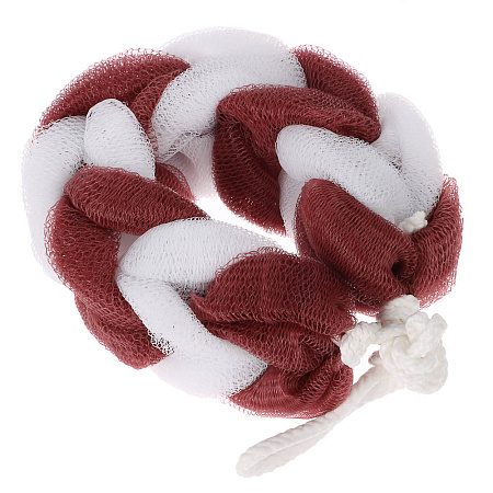 Мочалка косичка тм ЮL банная, полиэтилен, 70гр, 4-6 цветов