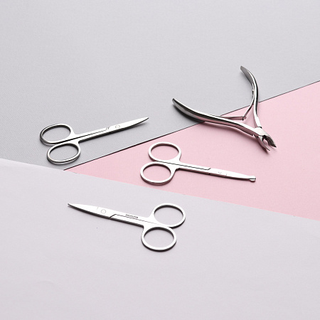 ЮНИLOOK Кусачки маникюрные для кутикулы с двойной пружиной, длина лезвий 8мм, сталь, 9,5см