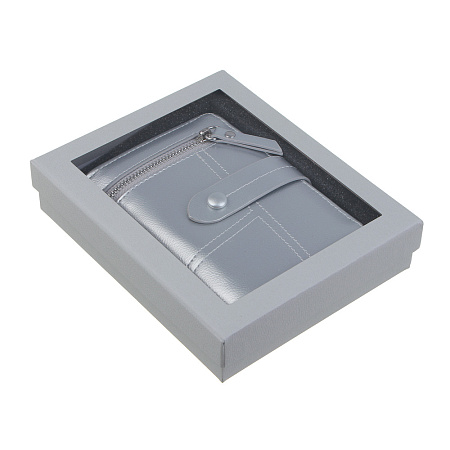 ЮL Анзелия Кошелек женский для купюр, карт и монет на кнопке, полиуретан, 14x10x3 см, 2 цвета, КЖ24-17