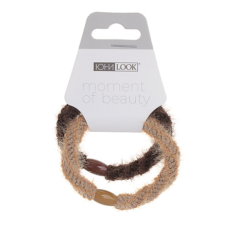 ЮНИLOOK Резинки для волос 2 шт, d6см, полиэстер, пластик, 3 цветовых сочетания, ACS-122