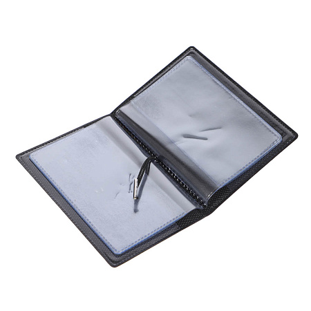 Визитница-картхолдер тм ЮL на 10 карт с удерживающей резинкой, ПВХ, 10,4х7см, 6 дизайнов