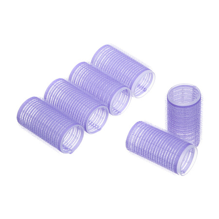 Набор бигуди ЮНИLOOK 6шт, 6x3см, пластик, 2 цвета, ACS-76