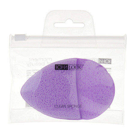 ЮНИLOOK Спонж для умывания, полиуретан, 9,5х6см, 6 цветов