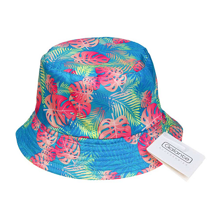 GALANTE Панама подростковая, р.56, 100% полиэстер, листья, ВЛ25-07