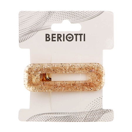 BERIOTTI Заколка для волос, пластик, сплав, 6,6/7см, 2 дизайна