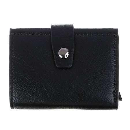 ЮL Лиан Портмоне для купюр и карт с жестким кардхолдером, полиуретан, сплав, 7х9,5х2,4 см, 2 цвета, КЖ24-40