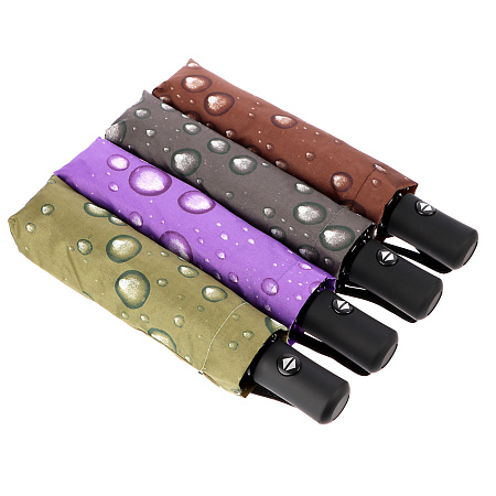 Зонт универсальный, автомат, металл, пластик, эпонж, d96см, 8 спиц, 4 цвета, А2024-2