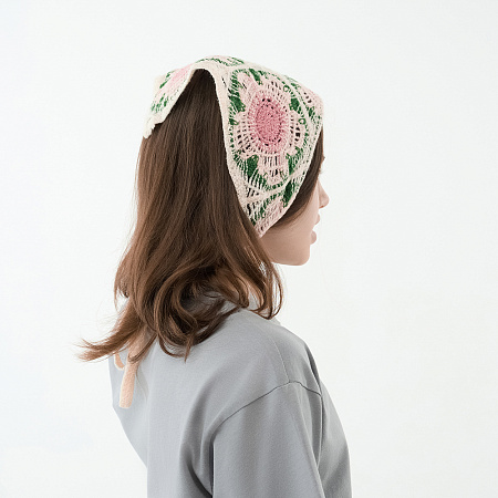 GALANTE Косынка вязаная женская, р-р 50x35см, 100% полиэстер, 6 дизайнов