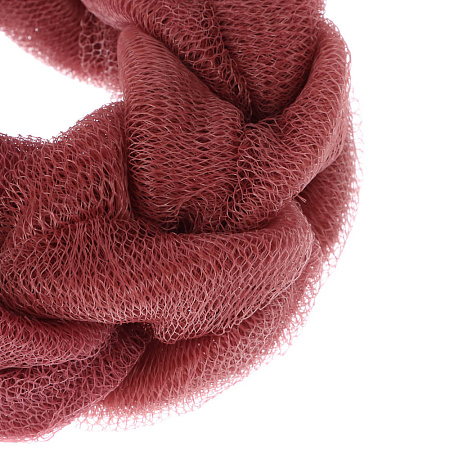 Мочалка косичка тм ЮL банная, полиэтилен, 70гр, 4-6 цветов