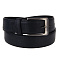 ЮL Ремень мужской, ПУ, металл, 120/130х3,8см, черный, РМ24-01