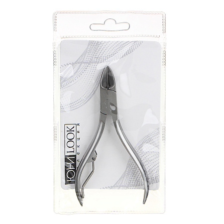 ЮНИLOOK Кусачки педикюрные с одинарной пружиной, длина лезвий 15мм, сталь, 10,5см, #8714