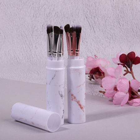 ЮНИLOOK Набор кистей в пластиковом футляре 5шт, 15см, пластик, ворс нейлон, 2 -3 цвета