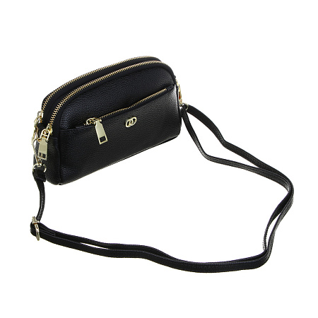 Сумка кроссбоди c 2-мя отделениями на длинном ремне тм ЮL,ПУ, 19х11,5х4,5см, 2 цвета, КЖС24-25