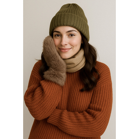 GALANTE Рукавицы женские из экомеха, р.18-20, 100% полиэстер, цвета в ас-те, ОЗ25-19