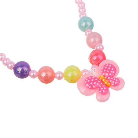 BY Русские супергерои Набор детской бижутерии в рюкзаке 19х14х5см: бусы, браслет, расческа, 3 диз.