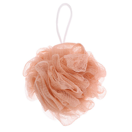 ЮL Мочалка шар роза с подвесом, полиэтилен, 40гр, 5-6 цветов, МС24-03