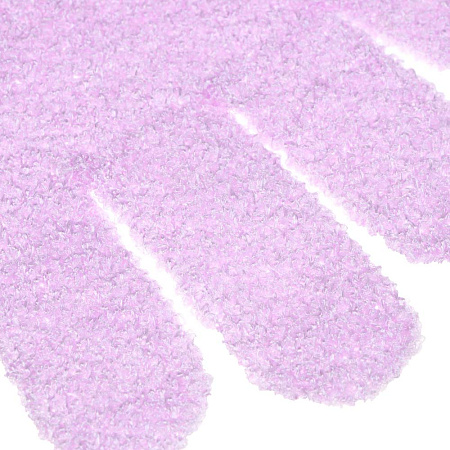 Мочалка перчатка тм ЮL с отшелушивающим эффектом, полиэстер, 18см, 5 цветов, МС24-06