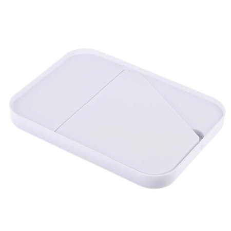 Зеркало настольное тм ЮНИLOOK пластик, стекло, 13х18см, 4 цвета, ЗН19-1