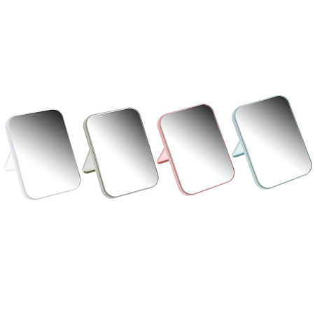 Зеркало настольное тм ЮНИLOOK пластик, стекло, 13х18см, 4 цвета, ЗН19-1