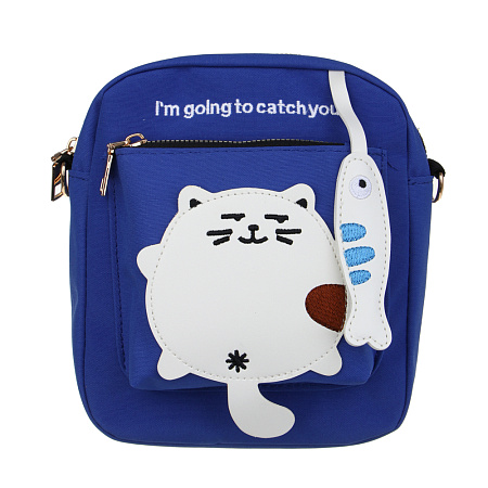 Сумка подростковая на длинном ремне с 2-мя отд. Тм ЮL Кэтч, полиэстер, 20х17х6см, 3 цвета, КЖС24-26