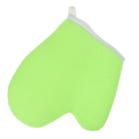 ЮL Мочалка варежка банная, сизаль, полиэстер, поролон, 21,5х18см, 3 цвета, МЭ24-02