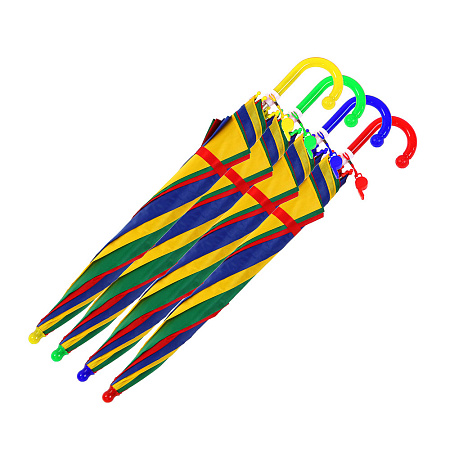 Зонт-трость, детский, полиэстер, пластик, сплав, 43см, 8 спиц, 4 цвета