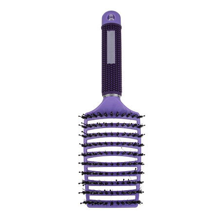 ЮНИLOOK Расческа массажная, ABS+щетина 24x7см, 4 цвета