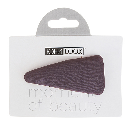 ЮНИLOOK Зажим для волос, 6,8см, сплав, PU, 4 цвета, ACS-21