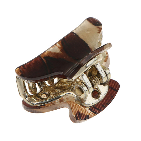 Краб для волос ЮНИLOOK, 3см, пластик, 3 дизайна, ACS-110