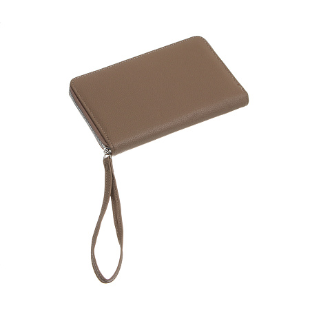 Портмоне-органайзер 20 отделений на молнии тм ЮL Diplomat, ПУ, металл,  19х11х2,5см, 3 цвета