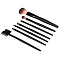 ЮНИLOOK Набор кистей для макияжа 7шт професс., дерево, синтетич.нейлон, 15см, черный, 26905-26