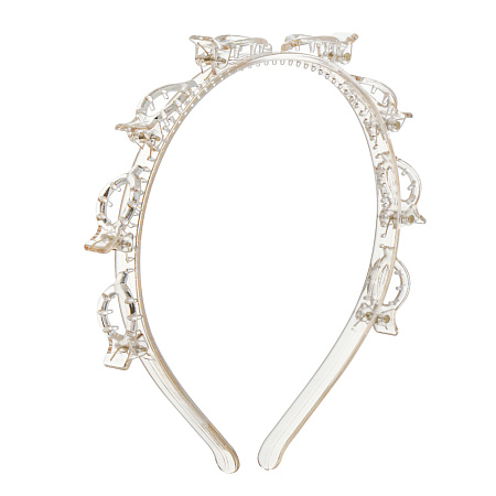 Ободок с крабиками для волос, тм ЮНИLOOK, 14,5x1,5см, полистирол, 1 цвет, #17