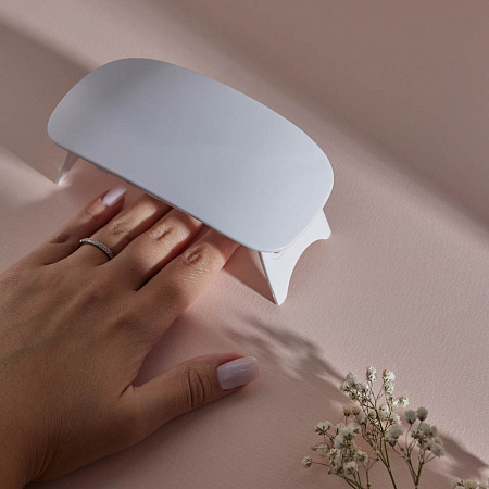 ЮL UV/LED Лампа-мини с USB проводом, 13,1х6,7х1,9см, 6W, пластик, белый
