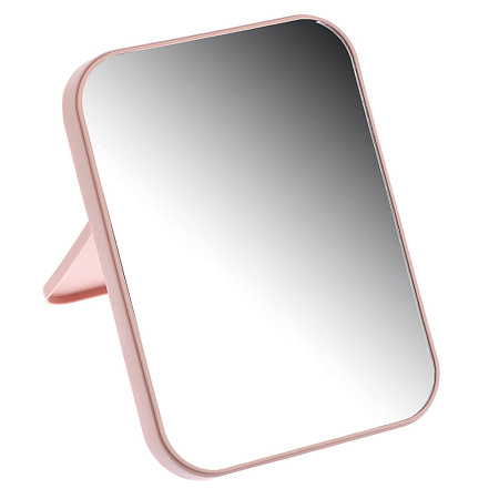 Зеркало настольное тм ЮНИLOOK пластик, стекло, 13х18см, 4 цвета, ЗН19-1