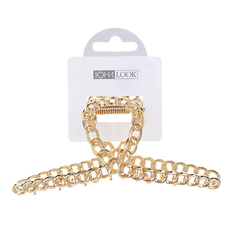 Краб для волос ЮНИLOOK, 11см, сплав, 6 дизайнов, ACS-107