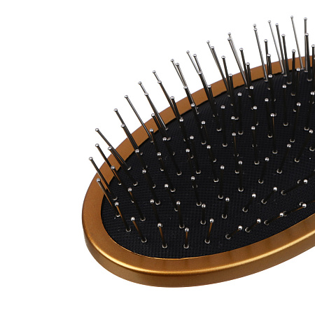 Расческа массажная тм ЮНИLOOK, с металл.зубчиками, пластик, 24,2х7см, 4 цвета