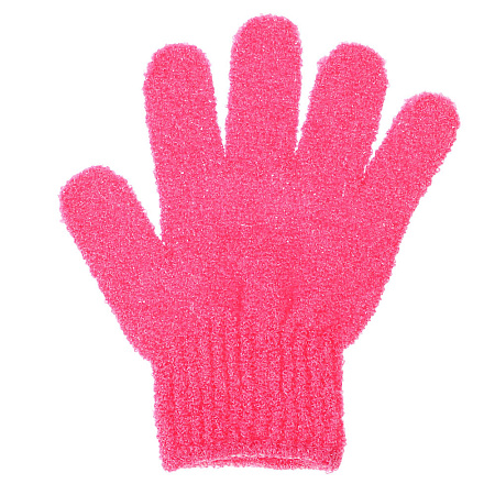 Мочалка перчатка тм ЮL с отшелушивающим эффектом, полиэстер, 18см, 5 цветов, МС24-06