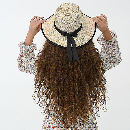 GALANTE Шляпка женская с контрастной окантовкой, р-р 56, 100% целлюлоза, 3 цвета