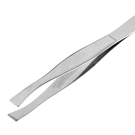 Пинцет для бровей тм ЮНИLOOK , металл, 9,2см, хром, 21B634