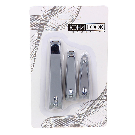 ЮНИLOOK Набор из 3-х книпсеров, металл, 7,7см / 5,7см / 5,2см