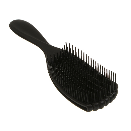 Расческа массажная веерная тм ЮНИLOOK, 23 см, пластик, 4 цвета