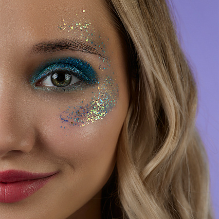 ЮНИLOOK Шайн Глиттер гелевый, 16г, тон 02, лавандовый